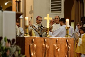 Bénédiction des chapelles par Mgr Thibault Verny, le 9 octobre 2016.