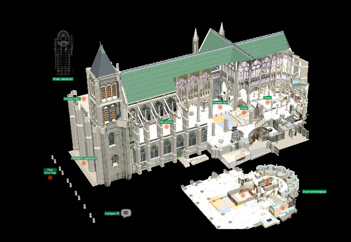 Une visite à 360° de la cathédrale basilique de Saint-Denis