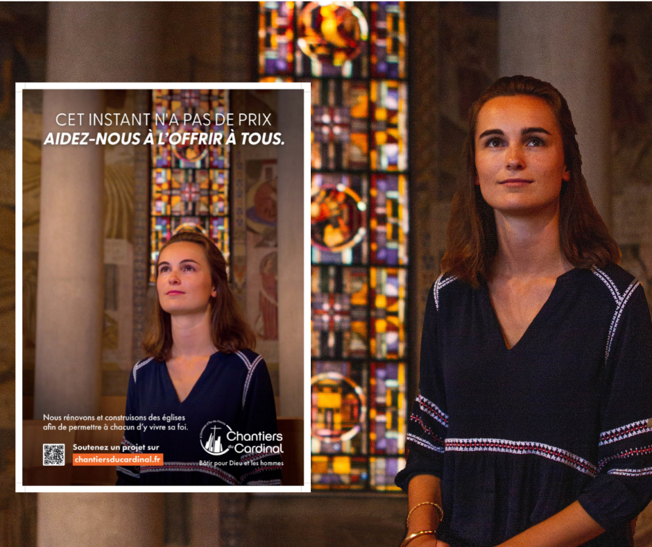 L'affiche de la nouvelle campagne sera apposée dans les églises d'ïle-de-France. (CDC)