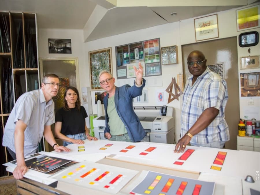 Atelier projet pour les nouveaux vitraux de l'église Saint-Joseph des Tarterêts