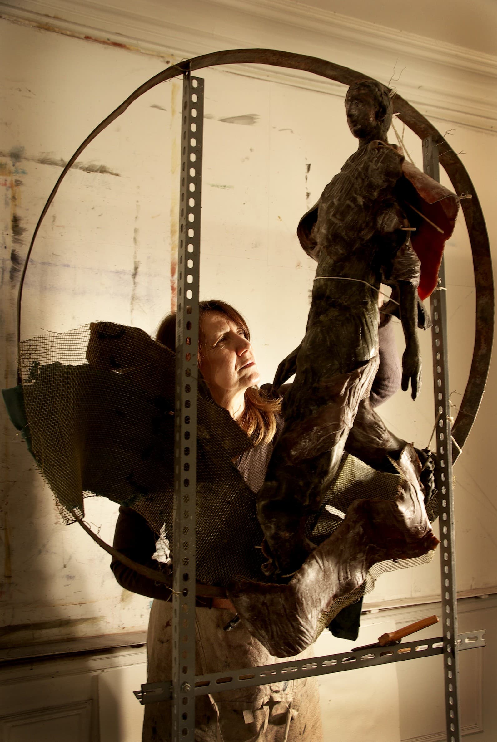Françoise Bissara dans son atelier