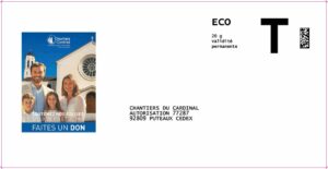 Enveloppe distribuée par les délégués lors de la quête annuelle, et disponible dans votre église pour faire un don.