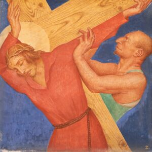 Station portement de la croix du Sacré Coeur de Gentilly