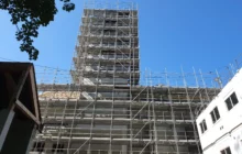 La construction de la nouvelle église Sainte-Bathilde à Chelles