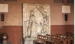 Le Haut-Relief Sainte-Cécile dans l'église Saint-Gabriel