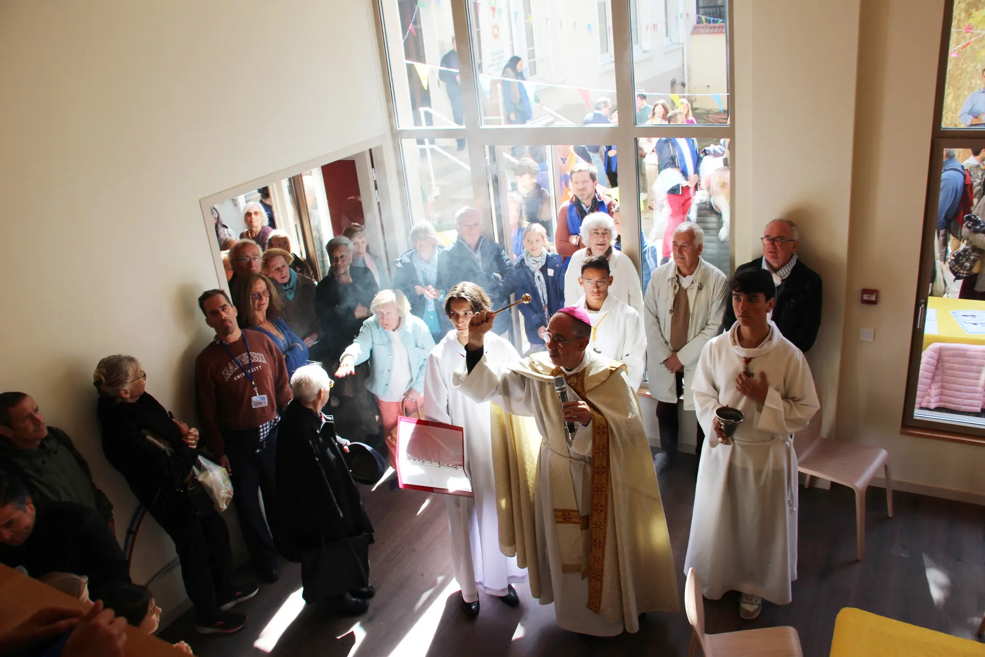 La bénédiction des locaux paroissiaux rénovés du Village Notre Dame de Boulogne