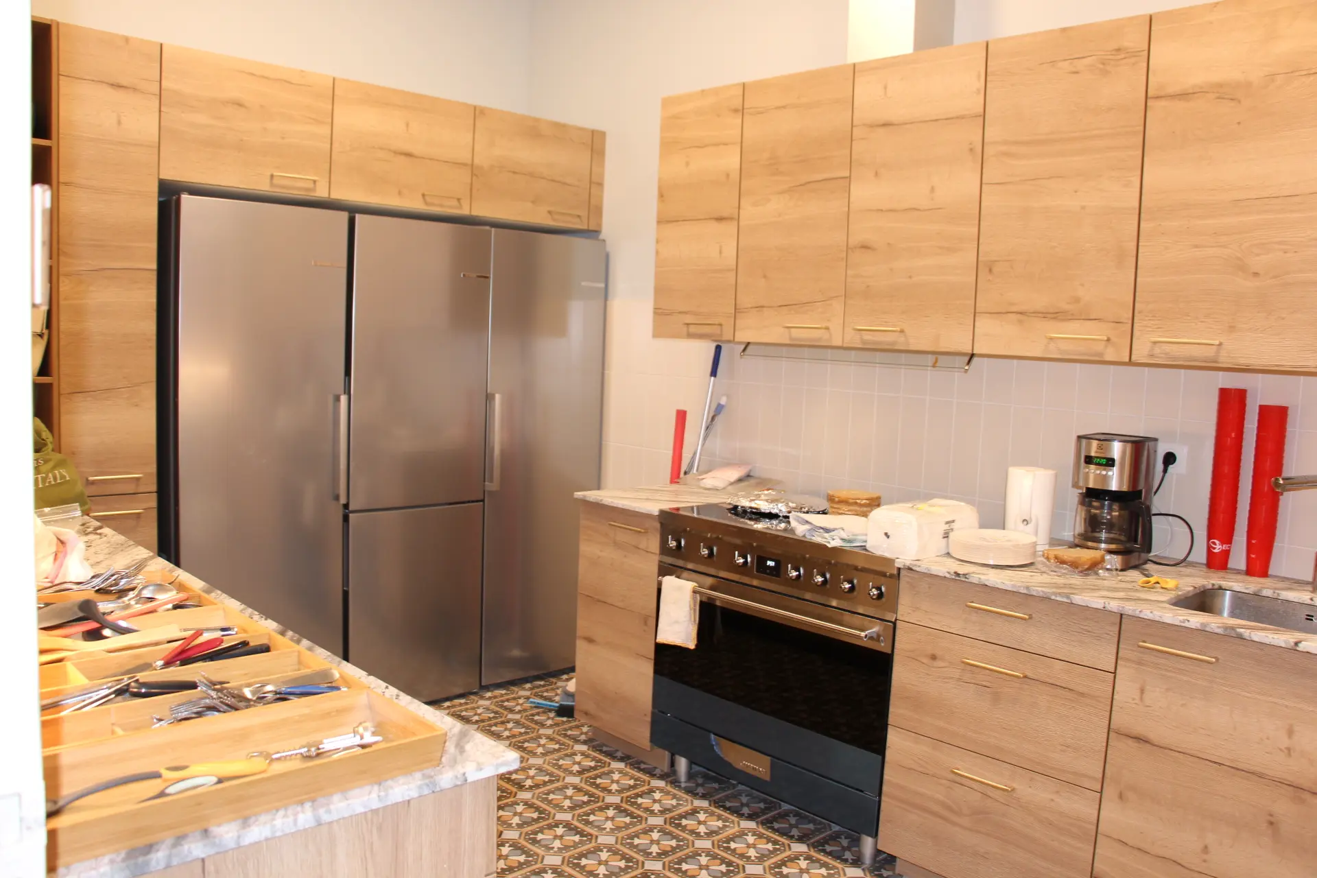 La grande cuisine du Village Notre-Dame de Boulogne, rénovée de fond en comble