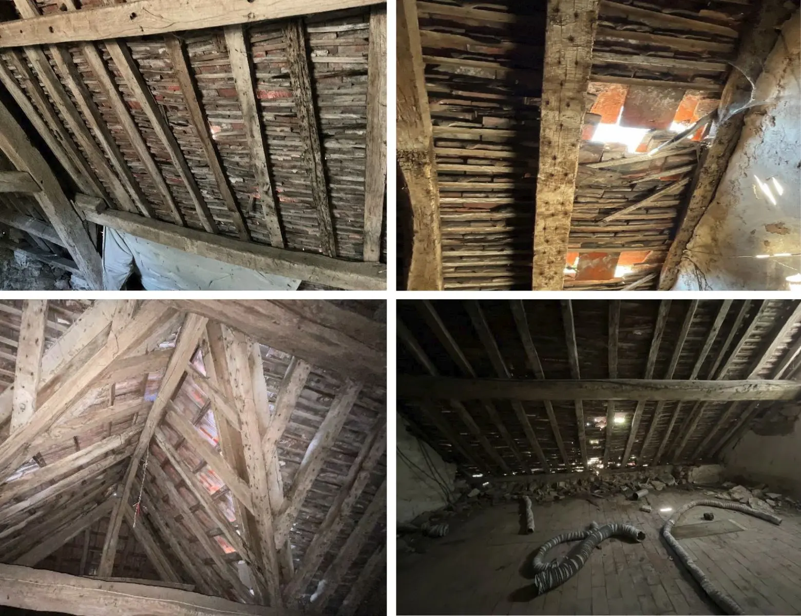 La toiture du presbytère de Béton-Bazoches