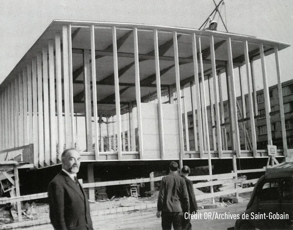 L'église Saint-Paul de la Vallée aux Renards en construction