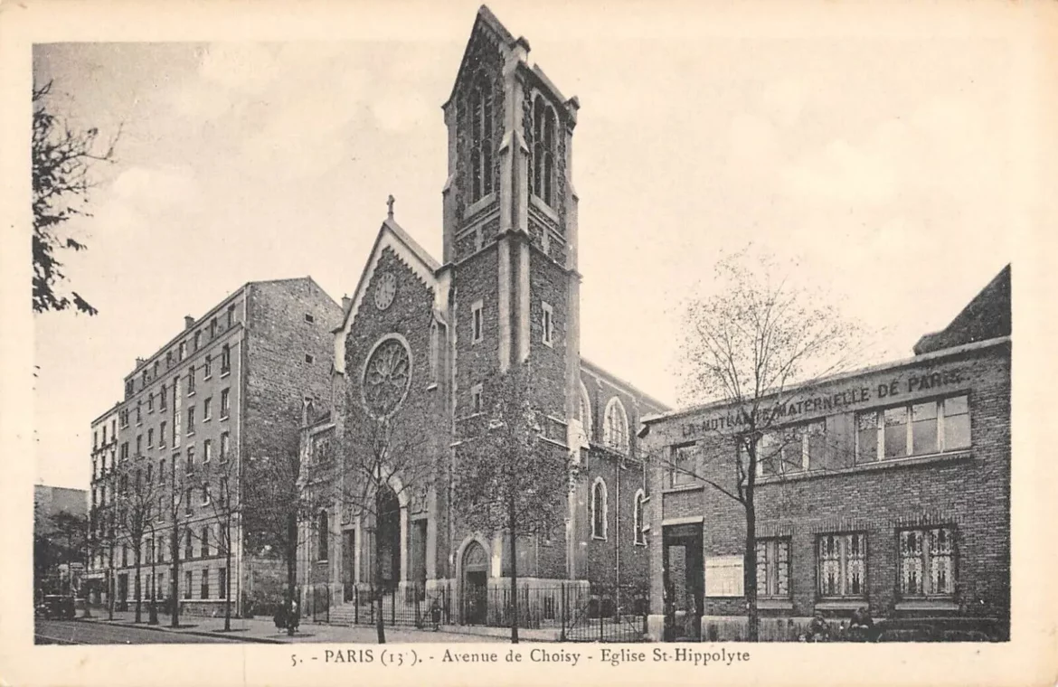 L'église Saint-Hippolyte dans le 13ème arrondissement