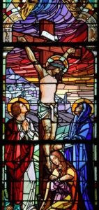 Vitrail de la Crucifixion de Notre Dame du Bon Conseil