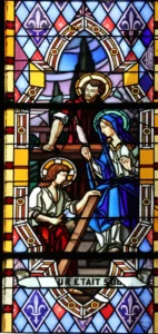 Vitrail de la Sainte Famille de Notre Dame du Bon Conseil