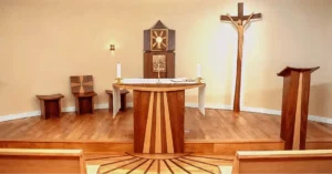 Projet de mobilier liturgique par Bruno de Maistre