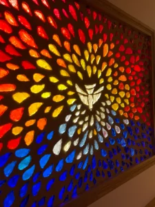 Vitrail réalisé par Bruno de Maistre