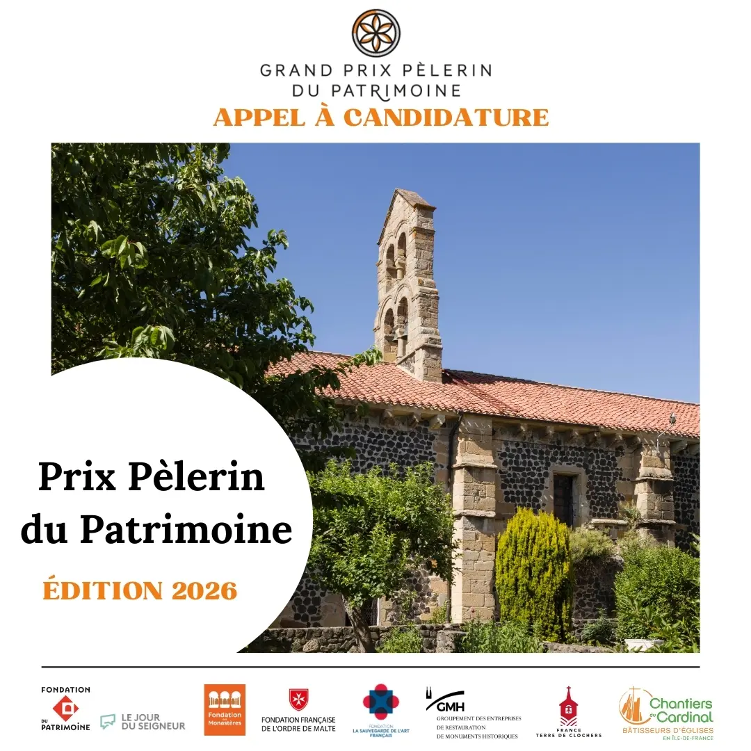 Grand Prix Pèlerin du Patrimoine 2026 – Appel à projets