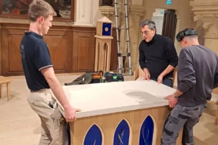Visite de chantier à Saint-Pierre Saint-Paul de Montreuil (93)