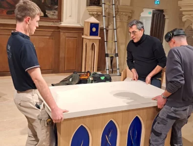 Visite de chantier à Saint-Pierre Saint-Paul de Montreuil (93)