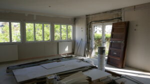 La future grande salle en cours de rénovation