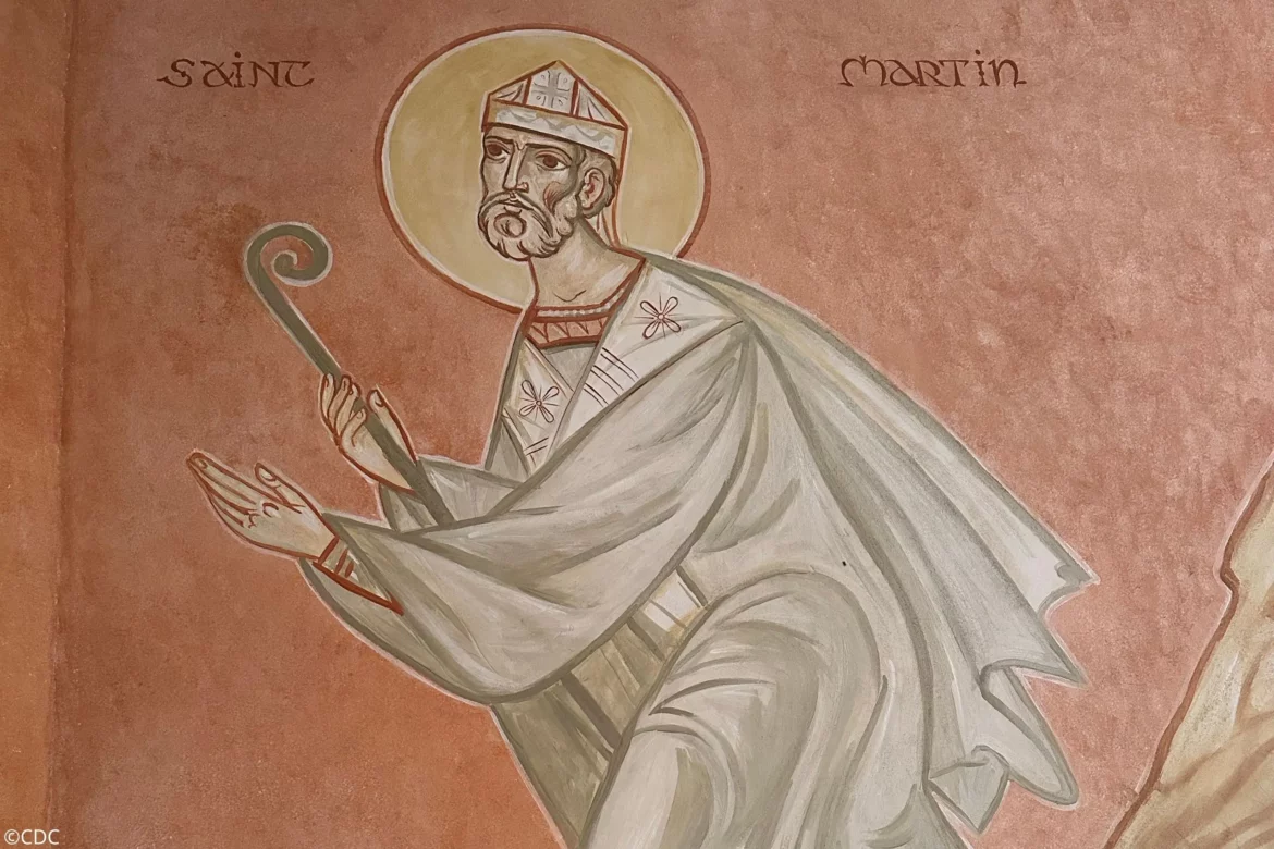 Fresque du baptistère - Saint Martin