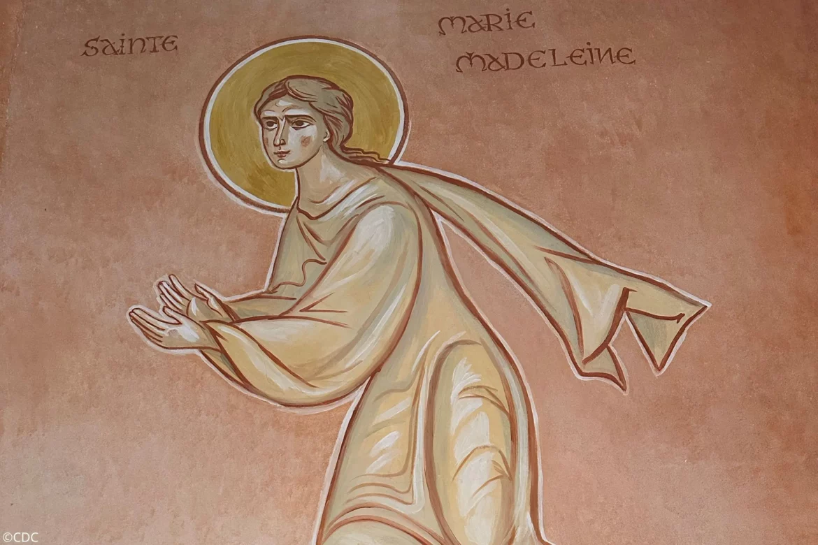 Fresque du baptistère de Saint Joseph le Bienveillant - Sainte Marie Madeleine