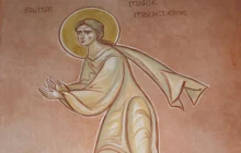Fresque du baptistère de Saint Joseph le Bienveillant - Sainte Marie Madeleine
