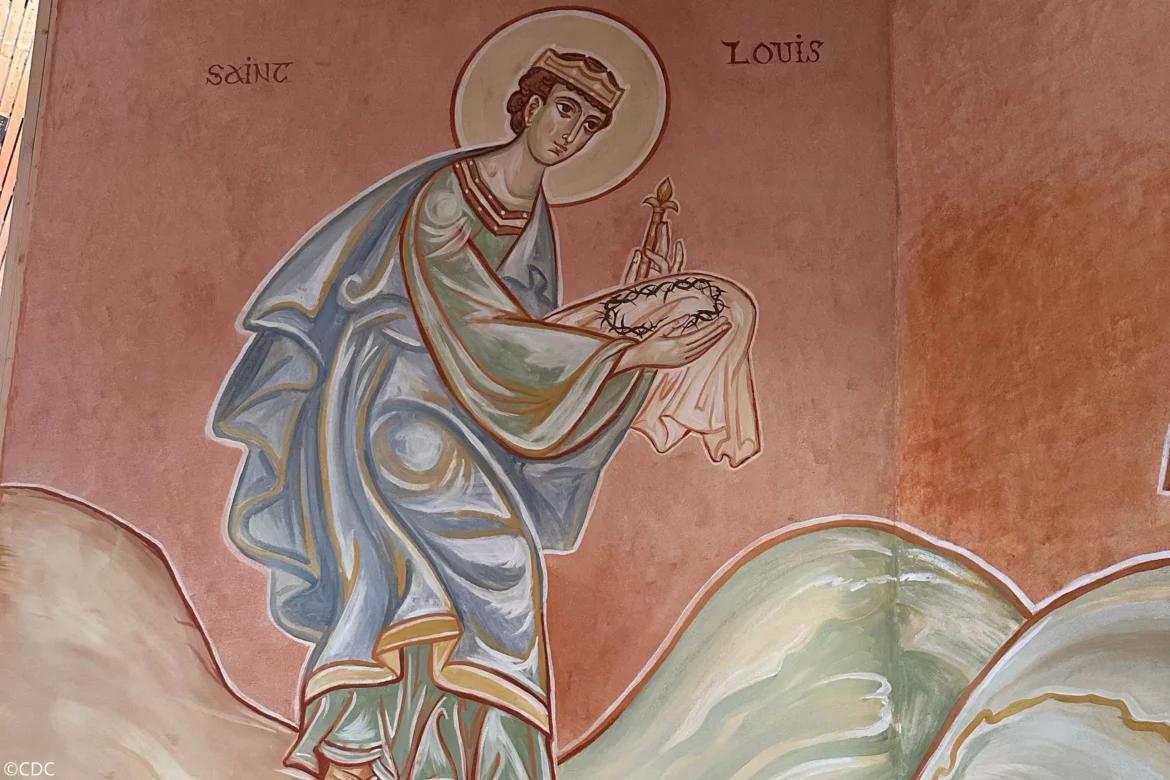 Fresque du baptistère de Saint Joseph le Bienveillant - Saint Louis