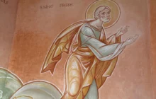 Fresque du baptistère de Saint Joseph le Bienveillant - Saint Pierre
