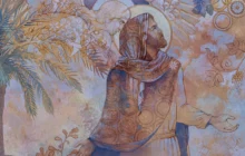 Détail du mural d'Augustin Frison-Roche pour Saint Joseph le Bienveillant