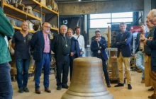 Visite de la fonderie Paccard, en charge de la coulée des cloches de Saint-Colomban