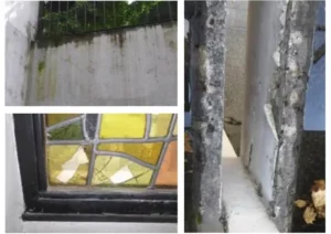 Murs de l'église de Tous les Saints de Bobigny