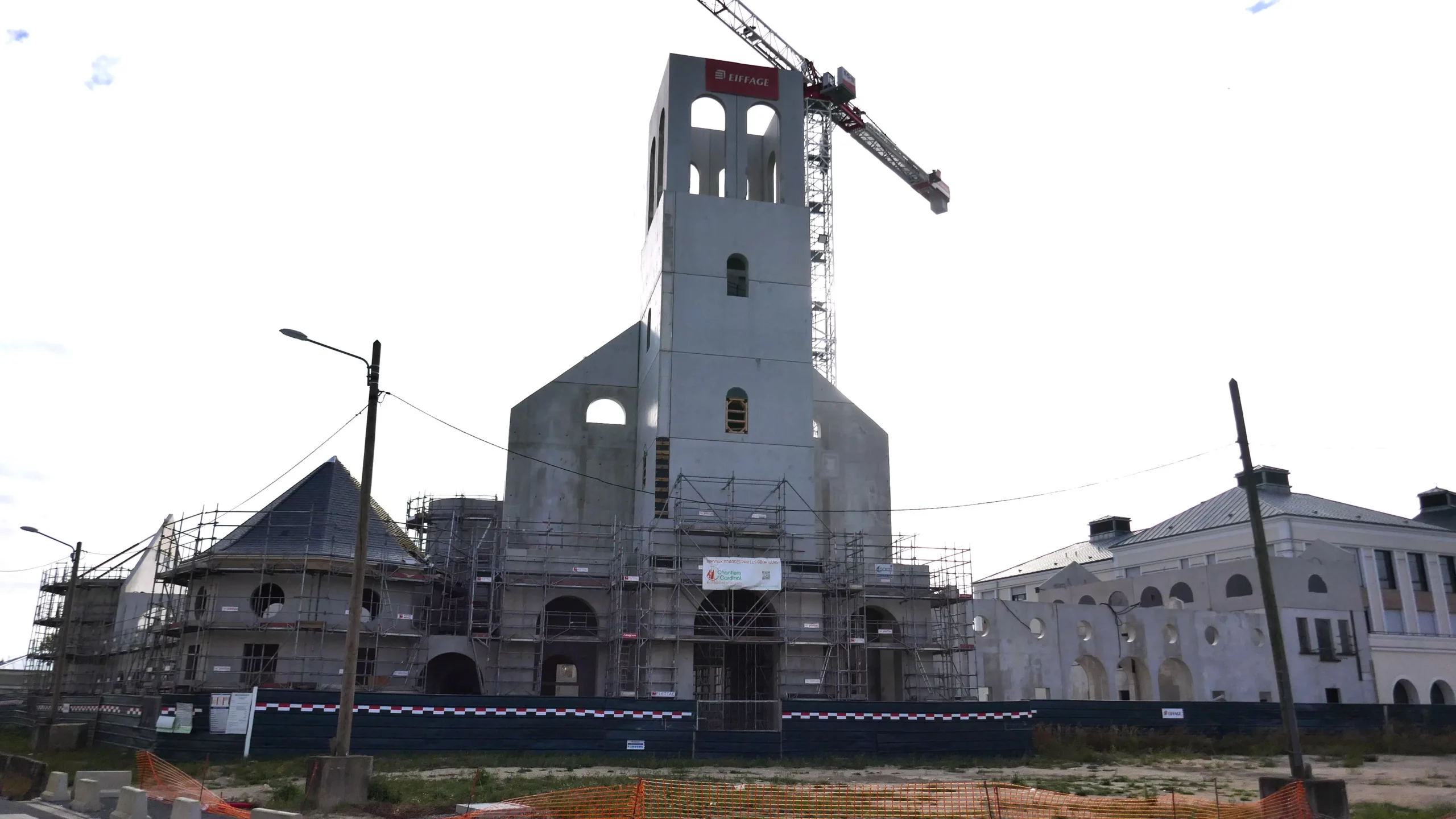Image du chantier encore en construction