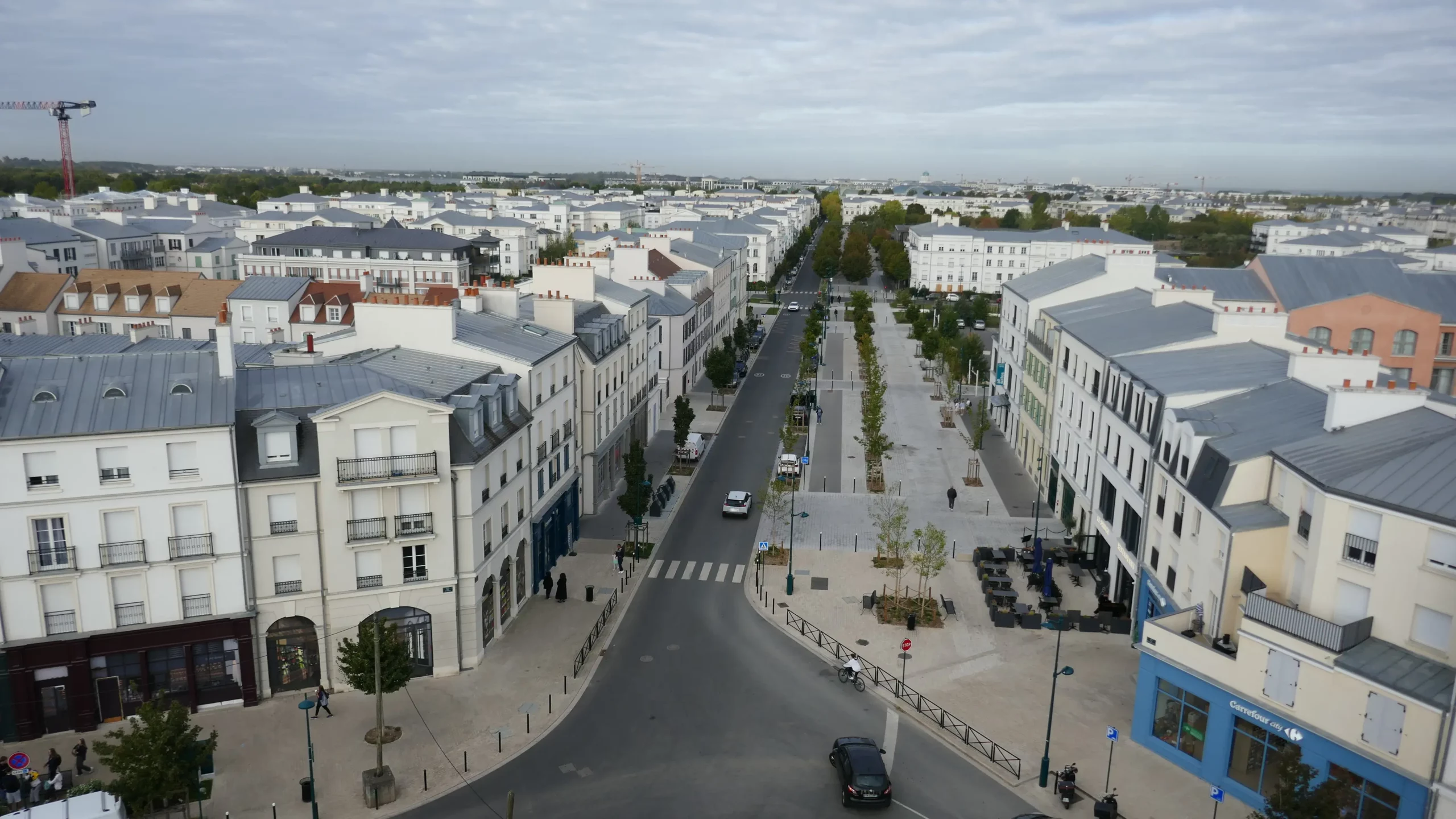Le quartier de la nouvelle église, en pleine expansion