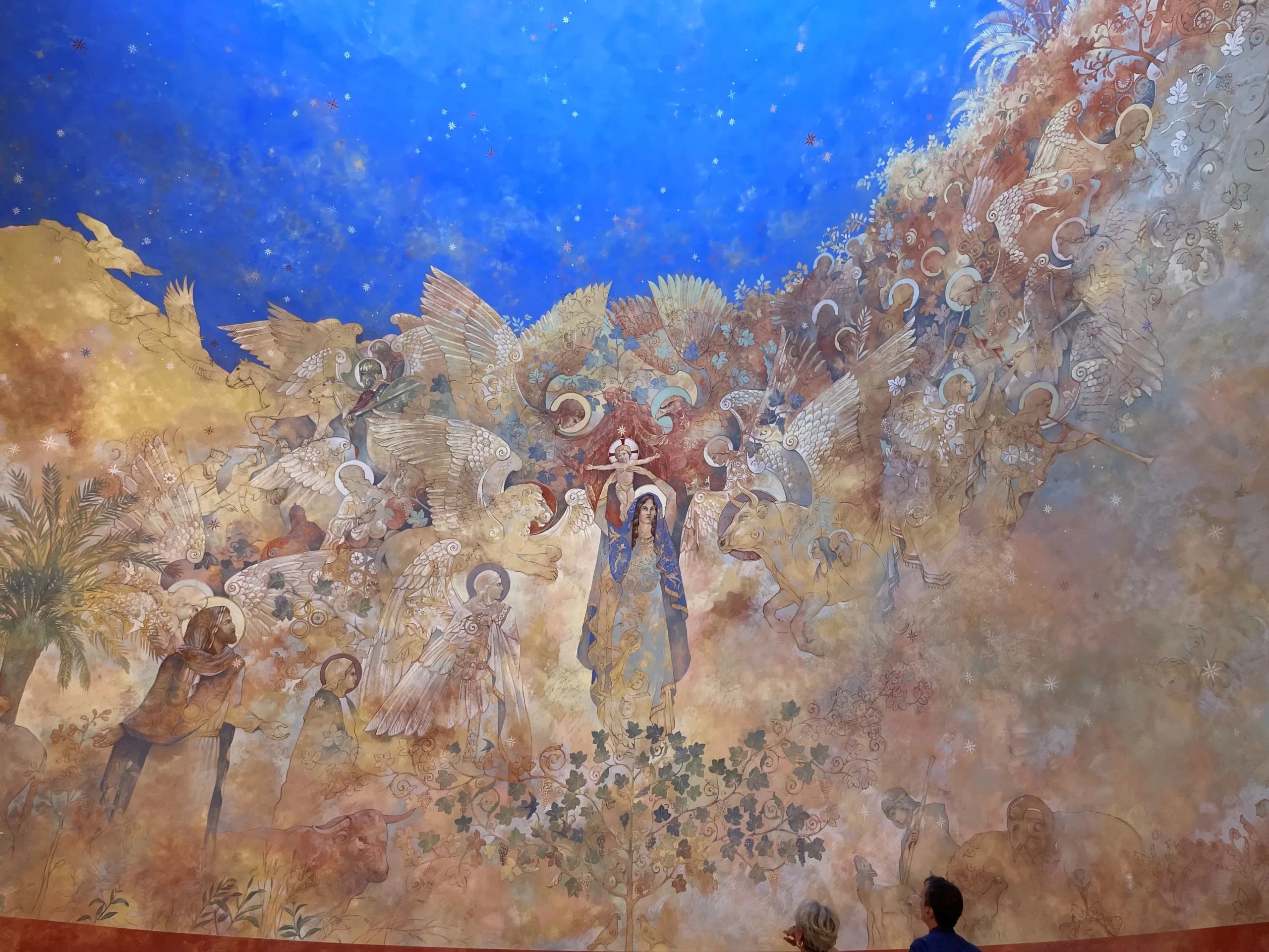 La fresque finale peinte par Augustin Frison-Roche