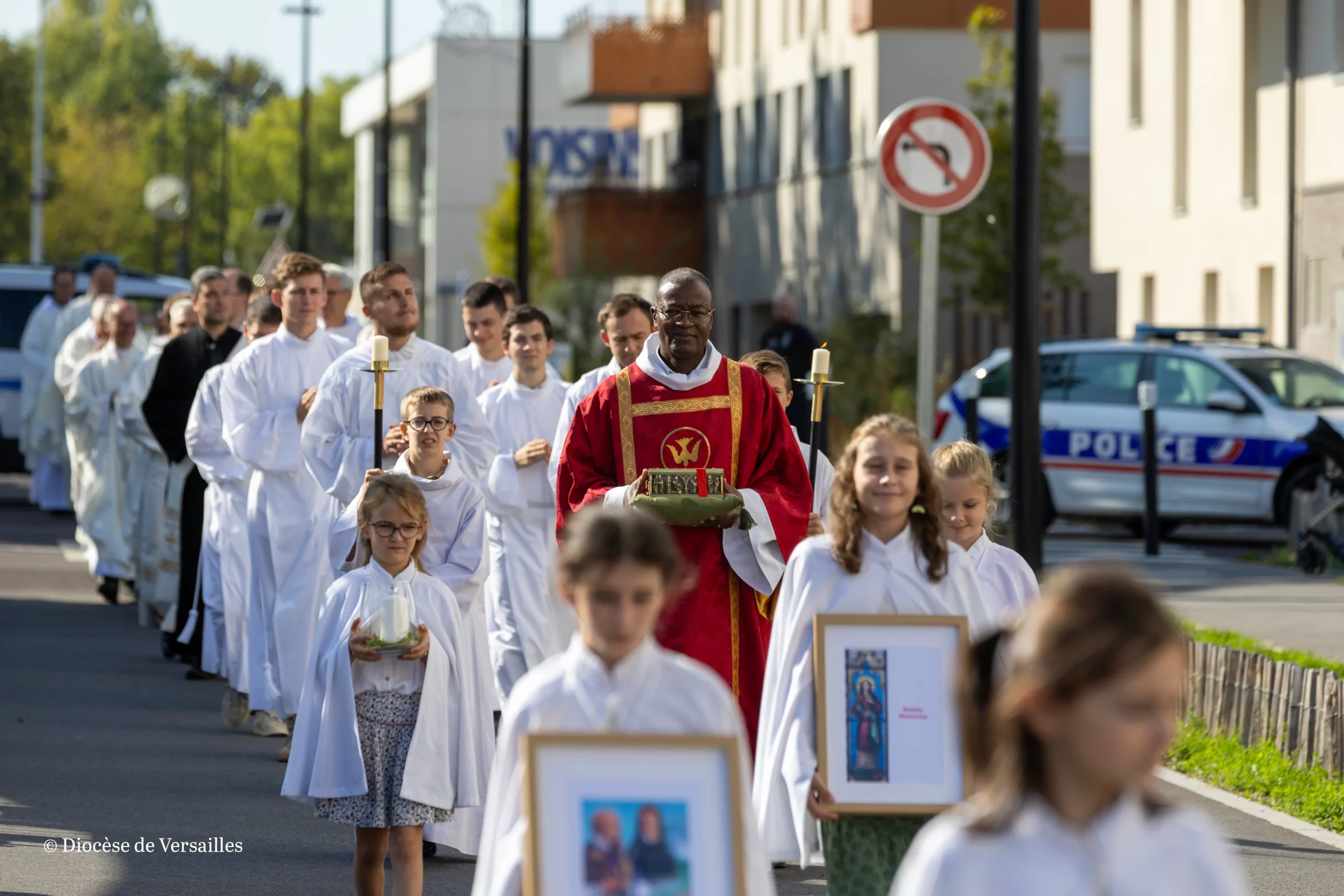 Procession à l'occasion de la cérémonie